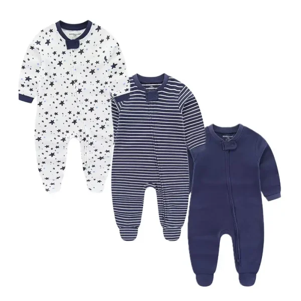 Kiddiezoom 3 Pcs/Lot Autumn Winter Unisex Cartoon Long Sleeve Baby Boy Girl Romper 100%Cotton Soft Newborn Jumpsuits Clothing - Image 13