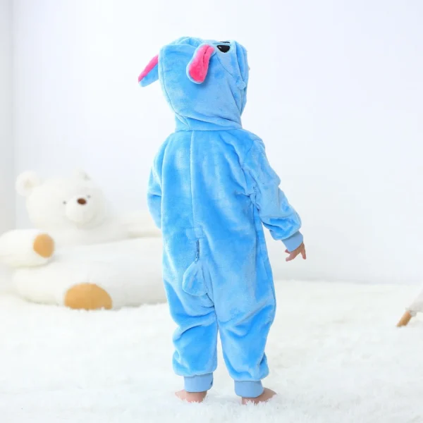 Newborn Baby Romper Infant Long Sleeve Clothes Kigurumi Cute Stitch Animal Cartoon Jumpsuit Girls Boys Pajamas Costume Halloween - Image 3