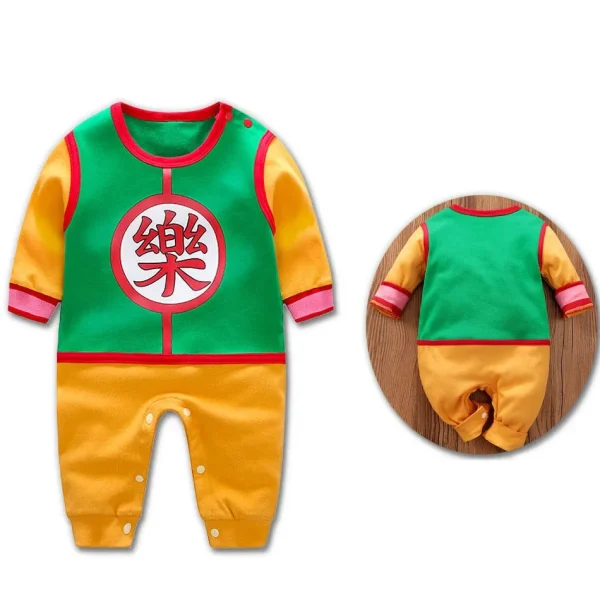 Baby Anime Clothes Vegeta Rompers Newborn Kuririn Roshi Training Outfit Infant Kids Halloween Cartoon Cosplay Costume Jumpsuit - Image 7