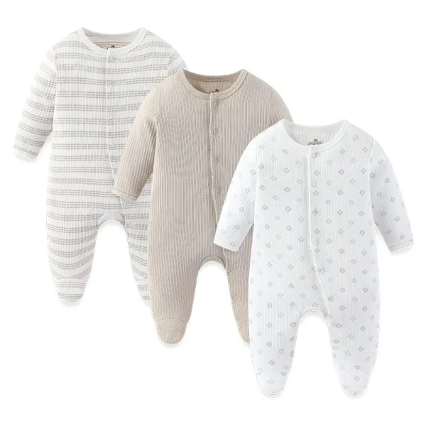 3PCS/Set Autumn Unisex Baby Rompers Cotton Soft Newborn Boy Girl Jumpsuit 2023 Infant Winter Onesies Clothes - Image 15