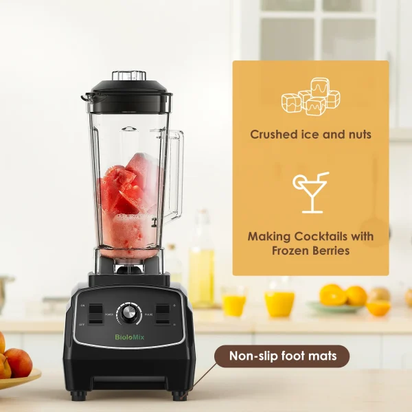 BPA Free 3HP 2200W Heavy Duty Commercial Grade Blender Mixer Juicer High Power Food Processor Ice Smoothie Bar Fruit Blender - Image 3