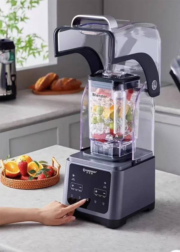 1800ml Heavy-Duty Soundproof Food Mixer with Touch Screen Juice Ice Blender Mixer Juicer 2200W Power Food Processor Ice Smoothie - Image 3
