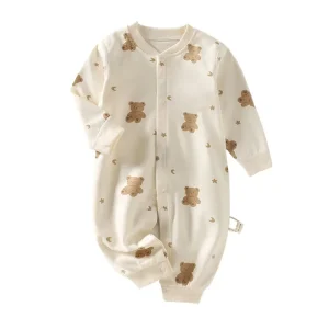 Autumn Baby Clothes Newbron Spring 100 Cotton Underwear Newborn Onesie Romper Long Sleeve Loungewear Outfit Bodysuit & One Piece