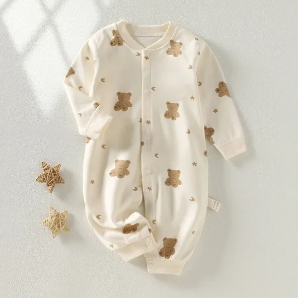 Autumn Baby Clothes Newbron Spring 100 Cotton Underwear Newborn Onesie Romper Long Sleeve Loungewear Outfit Bodysuit & One Piece - Image 8