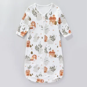 Baby Sleeping Bag, Suitable For Summer, Newborns, One-piece Design, Anti-startle, Long Sleeves, Pure Cotton, Suitable For Spring