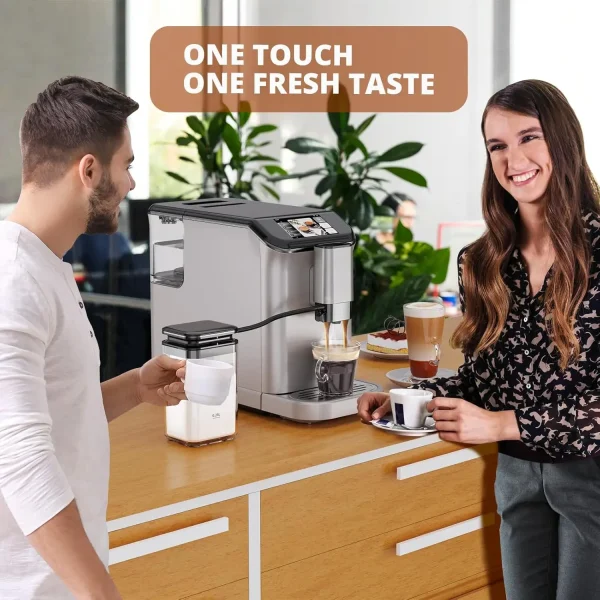 TFT Touch Screen Automatic Espresso Machine, 20 Bar Coffee Machine With Grinder, Espresso Maker With Automatic Milk Frother - Image 5