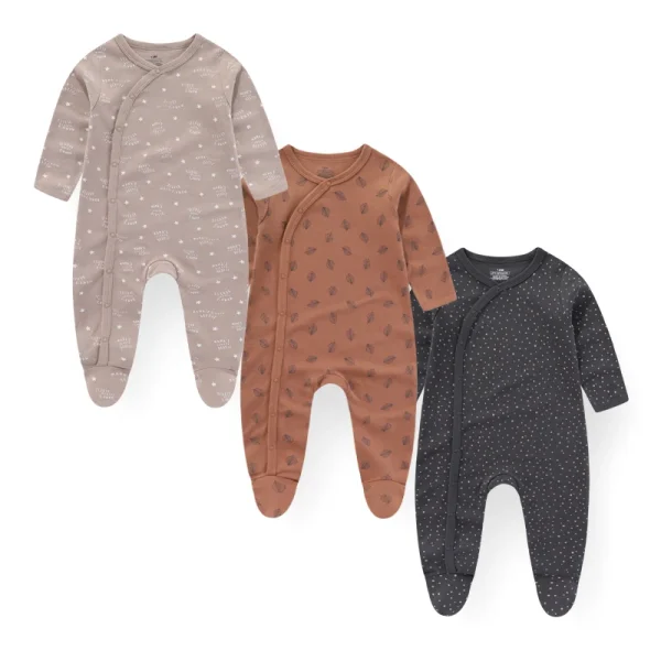 3PCS/Set Autumn Unisex Baby Rompers Cotton Soft Newborn Boy Girl Jumpsuit 2023 Infant Winter Onesies Clothes - Image 4