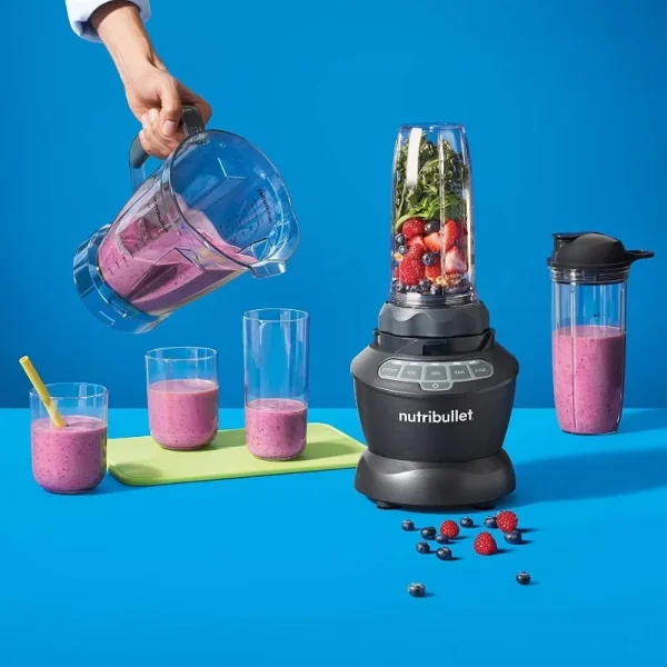 NutriBullet ZNBF30500Z Blender Combo 1200 Watt, 1200W, Dark Gray - Image 3