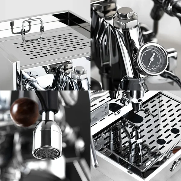 Coffee Machine CRM3035 Italian Concentration E61 Brewing Head, Semi-automatic Dual Boiler 15 Bar Vibration Pump - Image 6