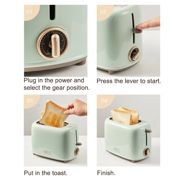 Bread Toaster  for sandwiches Waffle maker electric kitchen Double Oven 220V mini Toaster hot air convection for headed bread - Image 2