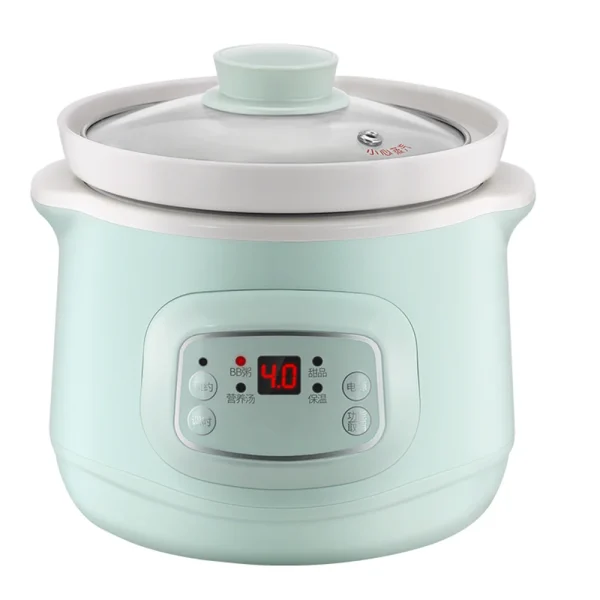 220V 1L Mini Electric Stewing Pot Ceramic Inner Multi Cooker Household Automatic Electric Slow Stewer - Image 6