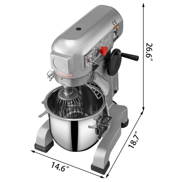 SucceBuy 10 15 20 30L Electric Dough Machine Stainless Steel Commercial Cream  Whisk Mixer Processor Kitchen Food Stand Blender - Image 10