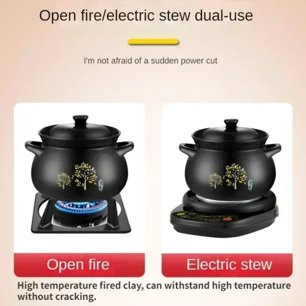 Electric Slow Cooker - Automatic Saucepan Casserole Stew Pot, Home Plug-in, Cuisine Intelligente Ceramic Crock Pot. - Image 6