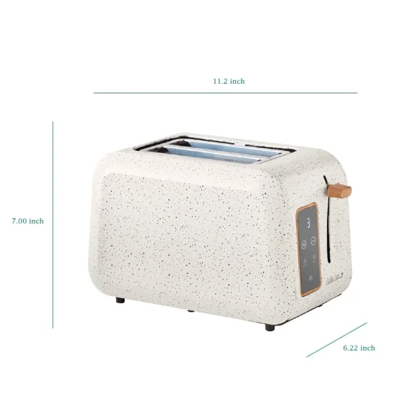Digital 2-Slice Toaster with Touch Display Defrost Bagel Cancel Functions High-Lift Boost Modern Design Easy to Use - Image 4