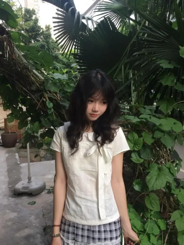 Erwofeina Preppy Style Turn-down Collar Shirts And Blouses Korean Style Women Clothing Short Sleeve Blouse Summer Tops Y2k Chic - Image 3