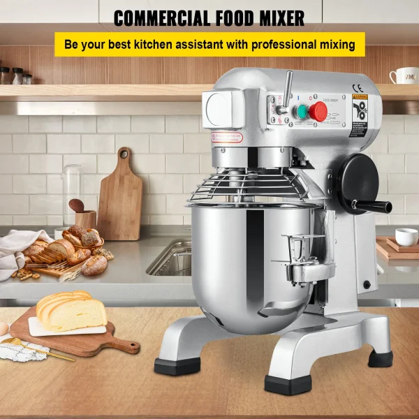 SucceBuy 10 15 20 30L Electric Dough Machine Stainless Steel Commercial Cream  Whisk Mixer Processor Kitchen Food Stand Blender - Image 2