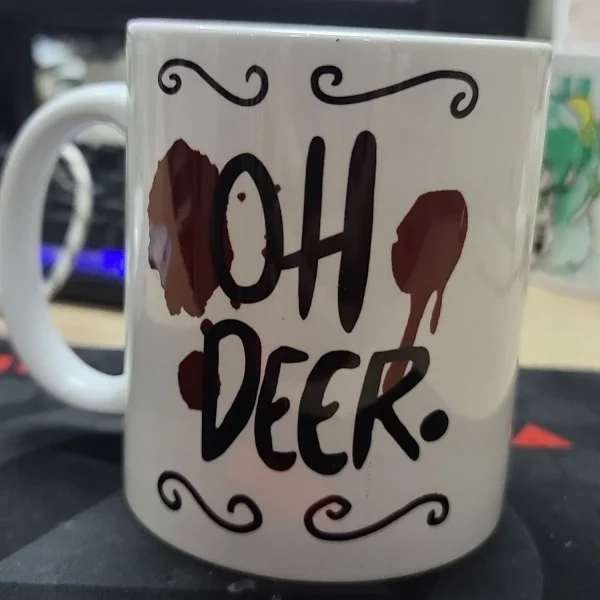 Alastors Ceramic Mug oh deer Hazbined Coffee Water Cup Anime Cartoon Originals Cups Hotels Creative Kawaii Fans Birthday Gift - Image 4