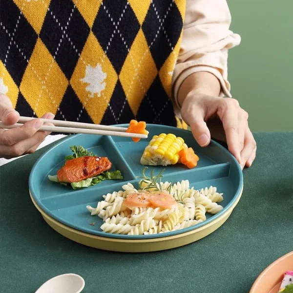 Plate Dish Bariatric Portion Meal Foods Diet Planning Weight Plates Divided Nutrition Loss Lose Serving Snacks Compartment - Image 4
