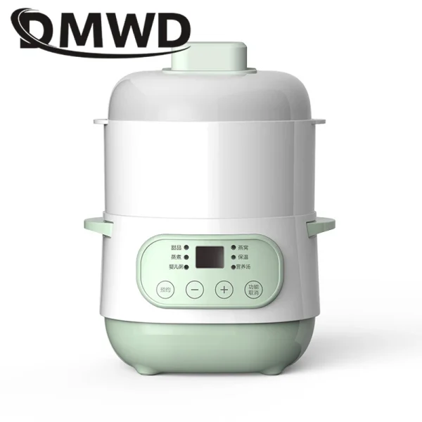 110V/220V Electric Ceramics Slow Cooker Water Stew Soup Porridge Health Pot Eggs Meal Steamer Simmer Baby Food Cooking Machine - Image 12