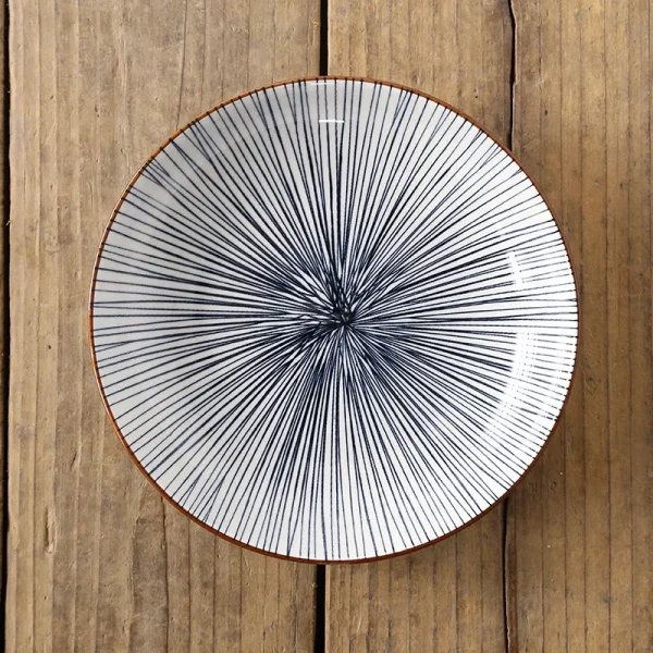 8 inch Plate Creative Nordic-style Color Printing Underglaze Ceramic Tableware Household Round Deep Food Plate Kitchen Supplies - Image 23