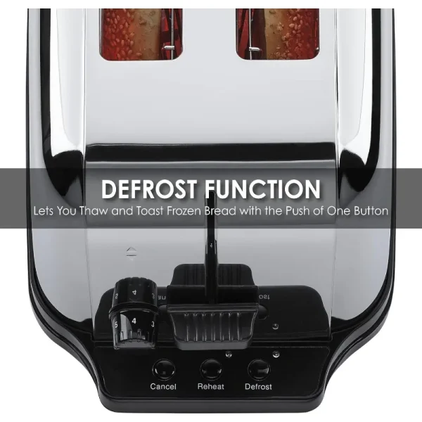 Commercial WCT704 4 Slice Extra Long Slot Light Duty Pop-Up Toaster, 120V, 5-15 Phase Plug - Image 6