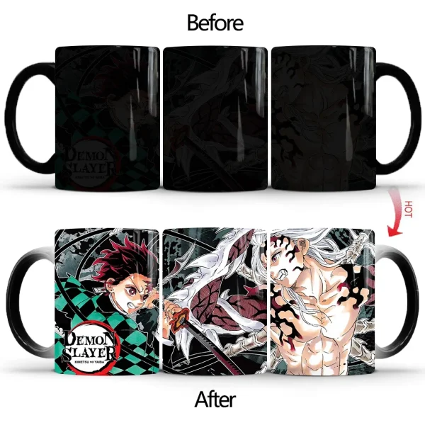 Demon Slayer Discoloration Mug Kimetsu No Yaiba Color Changing Cup Anime Ceramic Coffee Cup Heat Sensitive Milk Tea Mugs Novelty - Image 17