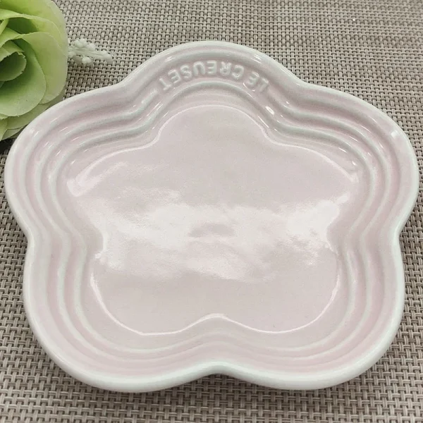 Dishs Spit Ceramic Small Tableware Color Plum French Cake Dish Cool Bone Plates Dessert 14cm Sauce Blossom Plate Gradual - Image 7