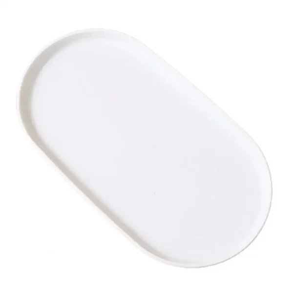 Fruit Plate Dessert Tray Stackable Oval Food Serving Tray Free Bone Dish Snack Plate Reusable Smooth Edge Food Plate for Kitchen - Image 9