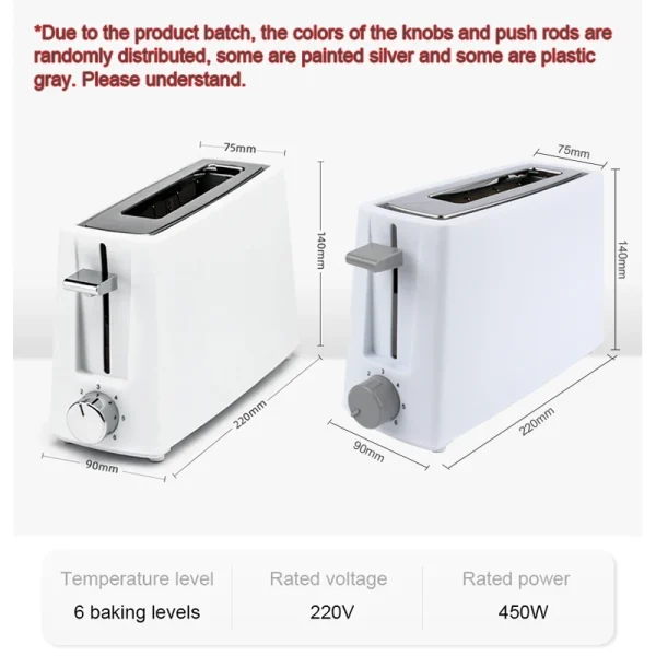 DWMD 110V/220V Stainless Steel Electric Toaster Bread Baking Oven Breakfast Machine Grill Stove Sandwich Maker Heater Warmer US - Image 5