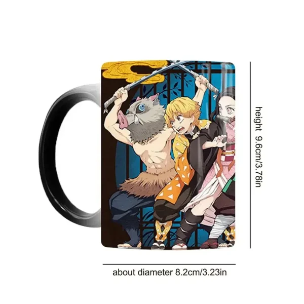 Demon Slayer Discoloration Mug Kimetsu No Yaiba Color Changing Cup Anime Ceramic Coffee Cup Heat Sensitive Milk Tea Mugs Novelty - Image 6