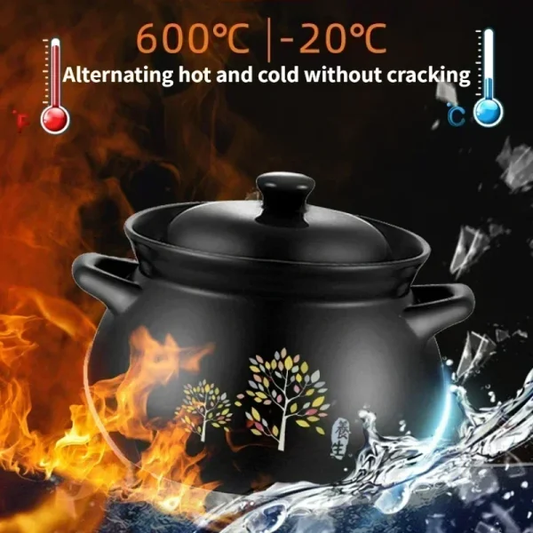 Electric Slow Cooker - Automatic Saucepan Casserole Stew Pot, Home Plug-in, Cuisine Intelligente Ceramic Crock Pot. - Image 3