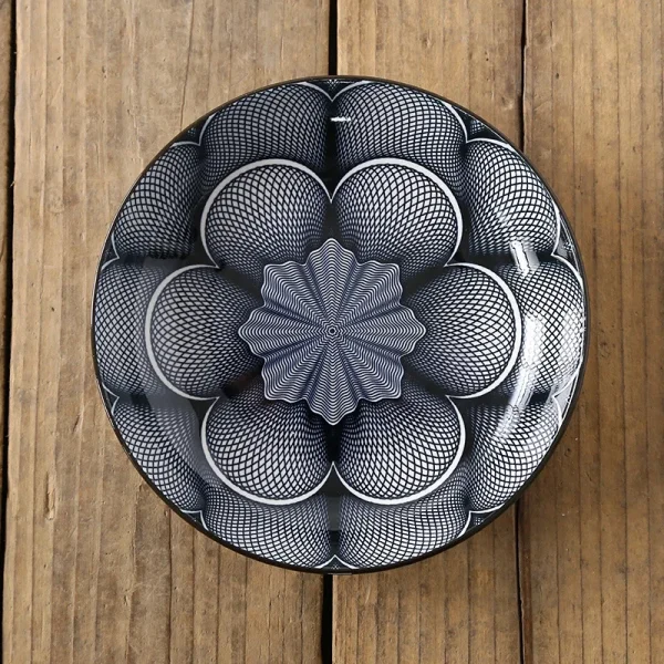 8 inch Plate Creative Nordic-style Color Printing Underglaze Ceramic Tableware Household Round Deep Food Plate Kitchen Supplies - Image 7