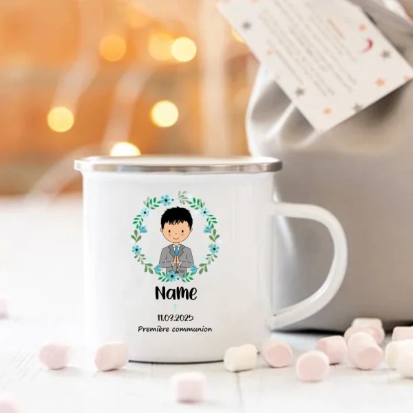 Personalized Kids First Communion Mug Child Communion Drinks Hot Cocoa Cup Coffee Mugs Custom Name Boys Girls Confirmation Gift - Image 14