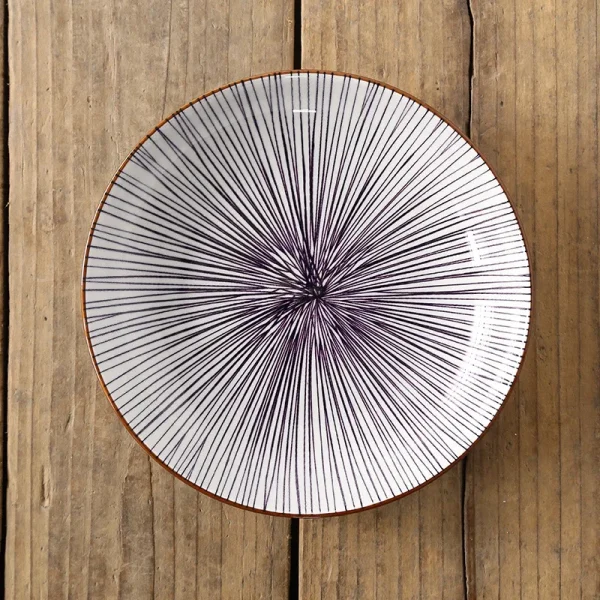 8 inch Plate Creative Nordic-style Color Printing Underglaze Ceramic Tableware Household Round Deep Food Plate Kitchen Supplies - Image 19