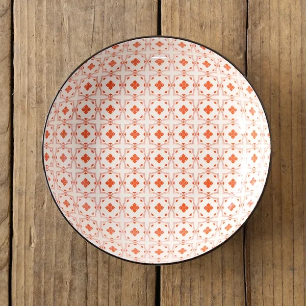 8 inch Plate Creative Nordic-style Color Printing Underglaze Ceramic Tableware Household Round Deep Food Plate Kitchen Supplies - Image 17