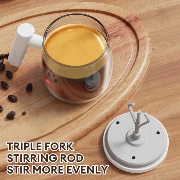 Electric Mixing Cups for Drinks Self Stirring Coffee Cup Portable Glass Mug Automatic Mix Cup for Juice Milk Milk Tea Soy Milk - Image 4