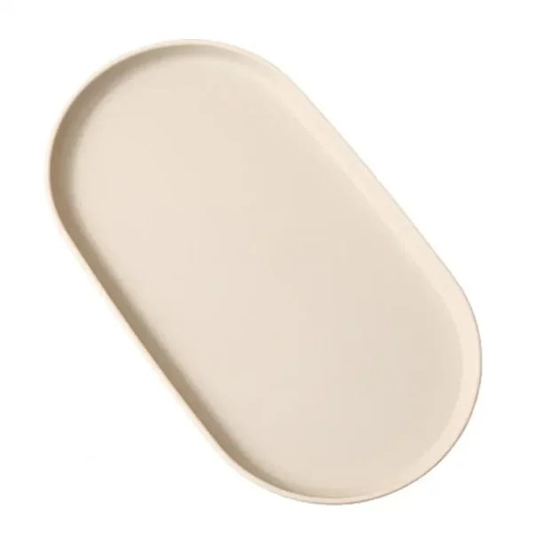 Fruit Plate Dessert Tray Stackable Oval Food Serving Tray Free Bone Dish Snack Plate Reusable Smooth Edge Food Plate for Kitchen - Image 7