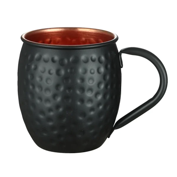 4PCS 540ml 18 Ounces Moscow Mule Mugs and Cups - Black Matte Moscow Mule Mug - Image 3