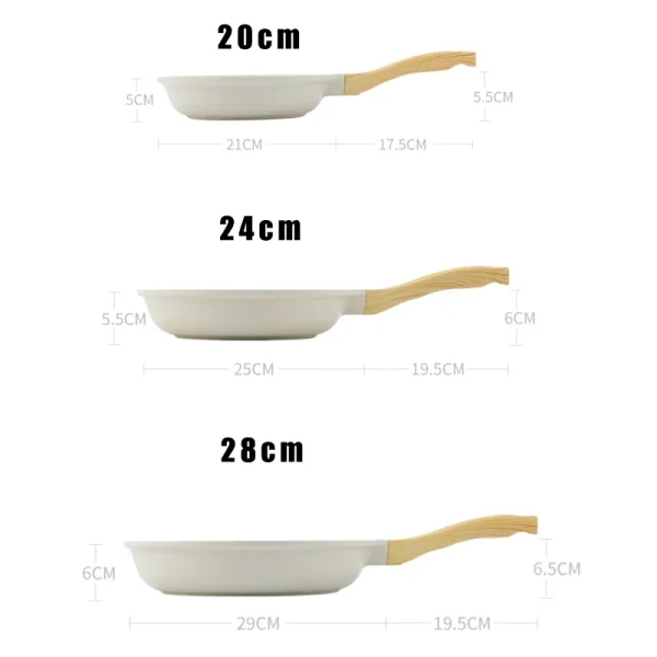 Durable Frying Pan Wok Pan Non-stick Ceramic Pot Induction Gas Stove Universal Cookware Steak Cooking Saucepan Nonstick Pan - Image 6