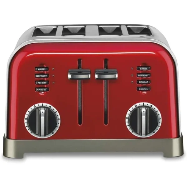 Cuisinart CPT Metal Classic 4-Slice Toaster, Metallic Red