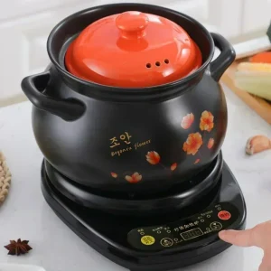 Electric Slow Cooker - Automatic Saucepan Casserole Stew Pot, Home Plug-in, Cuisine Intelligente Ceramic Crock Pot.