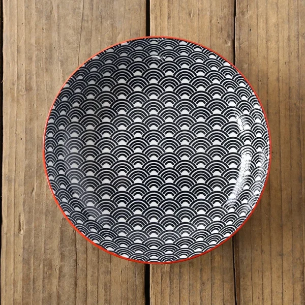8 inch Plate Creative Nordic-style Color Printing Underglaze Ceramic Tableware Household Round Deep Food Plate Kitchen Supplies - Image 10