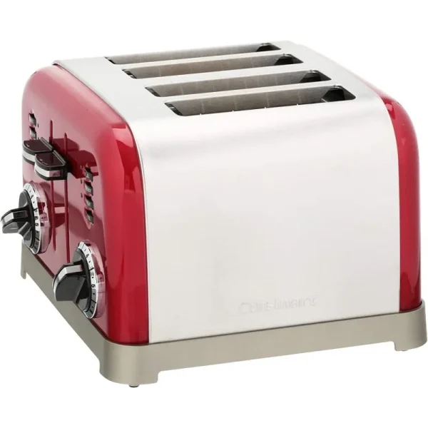 Cuisinart CPT Metal Classic 4-Slice Toaster, Metallic Red - Image 4