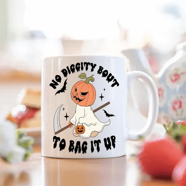 1pc Ceramic mug-fun Halloween gift, perfect for coffee and tea lovers, novel design water cup  A variety of optional - Image 7