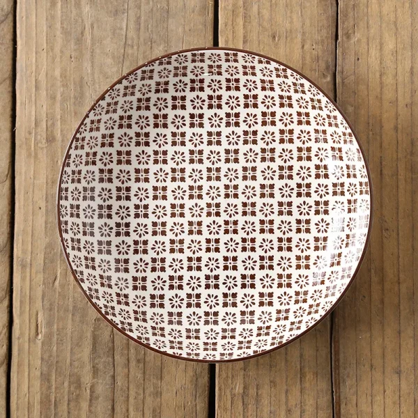 8 inch Plate Creative Nordic-style Color Printing Underglaze Ceramic Tableware Household Round Deep Food Plate Kitchen Supplies - Image 15
