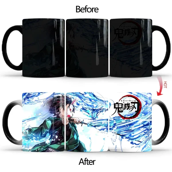 Demon Slayer Discoloration Mug Kimetsu No Yaiba Color Changing Cup Anime Ceramic Coffee Cup Heat Sensitive Milk Tea Mugs Novelty - Image 28