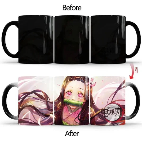 Demon Slayer Discoloration Mug Kimetsu No Yaiba Color Changing Cup Anime Ceramic Coffee Cup Heat Sensitive Milk Tea Mugs Novelty - Image 15