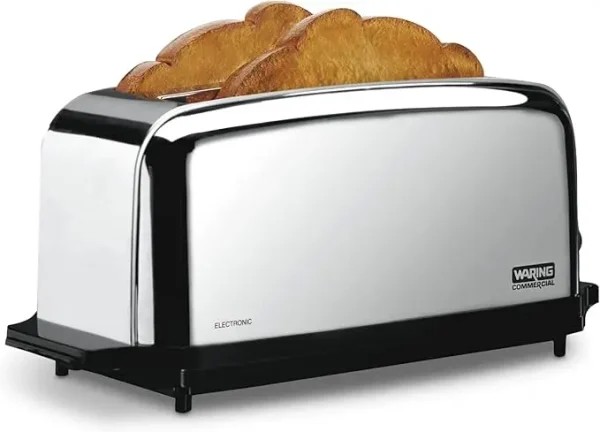 Commercial WCT704 4 Slice Extra Long Slot Light Duty Pop-Up Toaster, 120V, 5-15 Phase Plug - Image 7