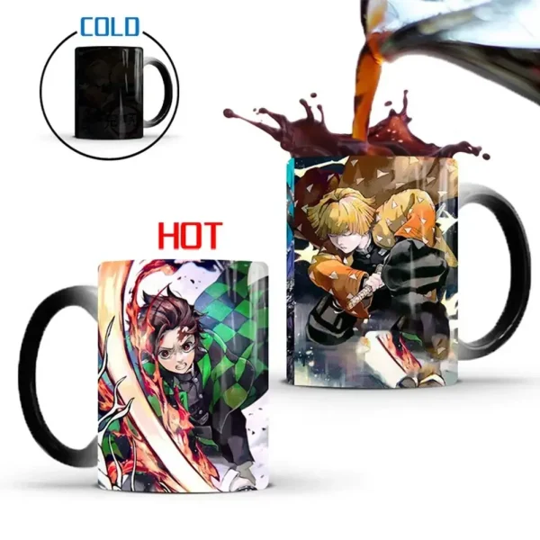 Demon Slayer Discoloration Mug Kimetsu No Yaiba Color Changing Cup Anime Ceramic Coffee Cup Heat Sensitive Milk Tea Mugs Novelty - Image 2