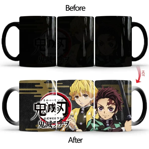 Demon Slayer Discoloration Mug Kimetsu No Yaiba Color Changing Cup Anime Ceramic Coffee Cup Heat Sensitive Milk Tea Mugs Novelty - Image 22